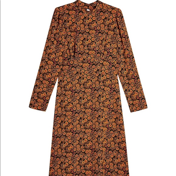 Topshop PETITE Floral Midi Dress - Picture 4 of 5